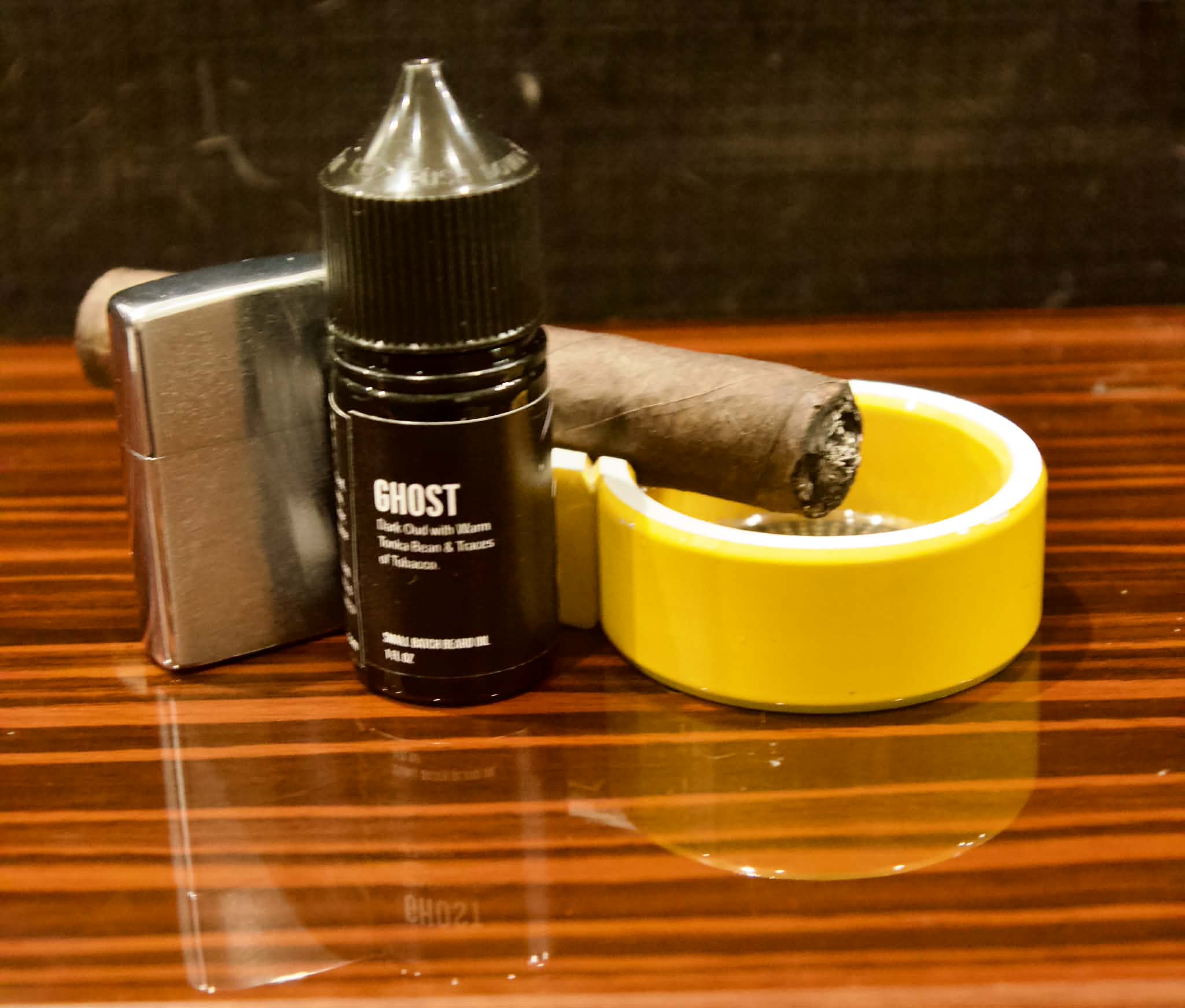 GHOST Beard Oil — Dark, Smoky, Veteran-Made | Bedlam Beard Co.