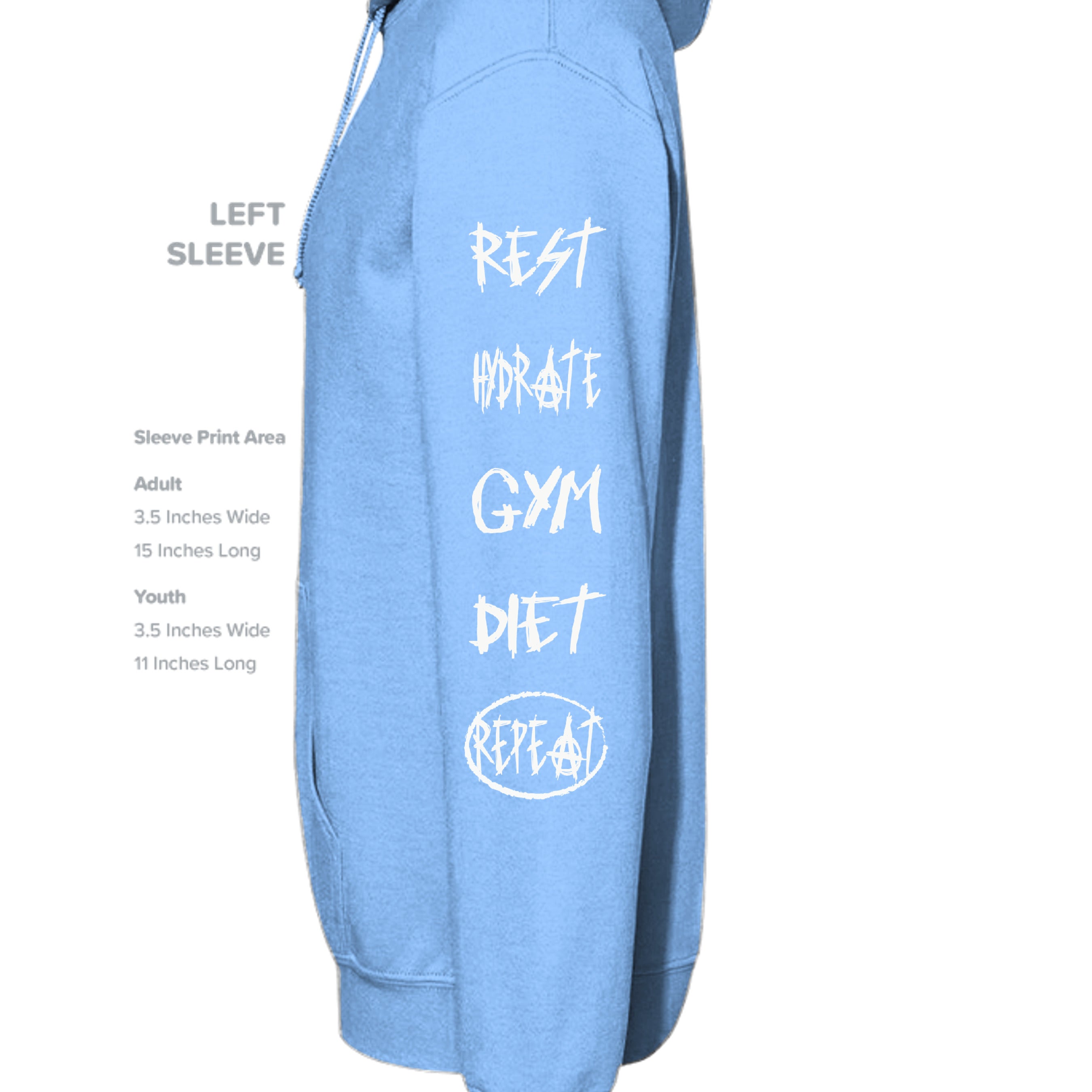 CAROLINA BLUE - G185 - SLEEVE_LEFT