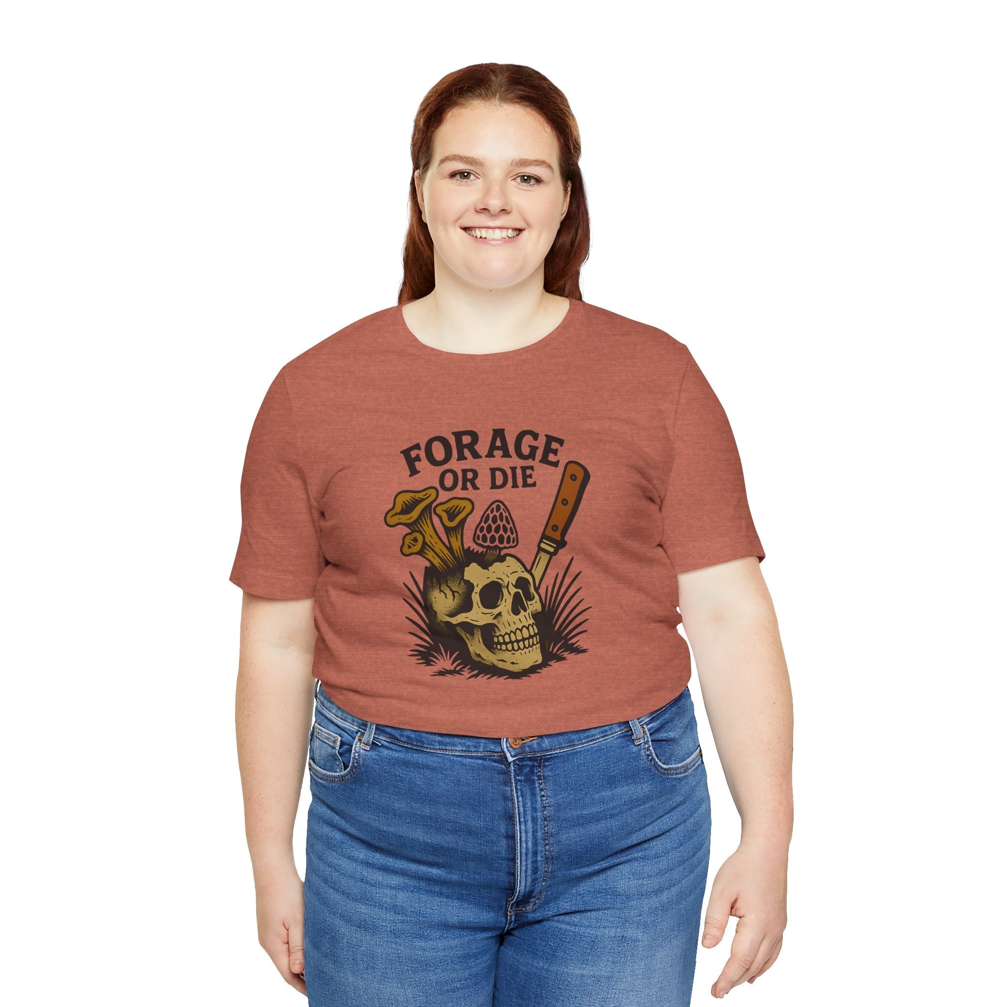 Forage or Die T-Shirt | Funny Foraging Shirt for Mushroom Hunters & Off-Trail Misfits