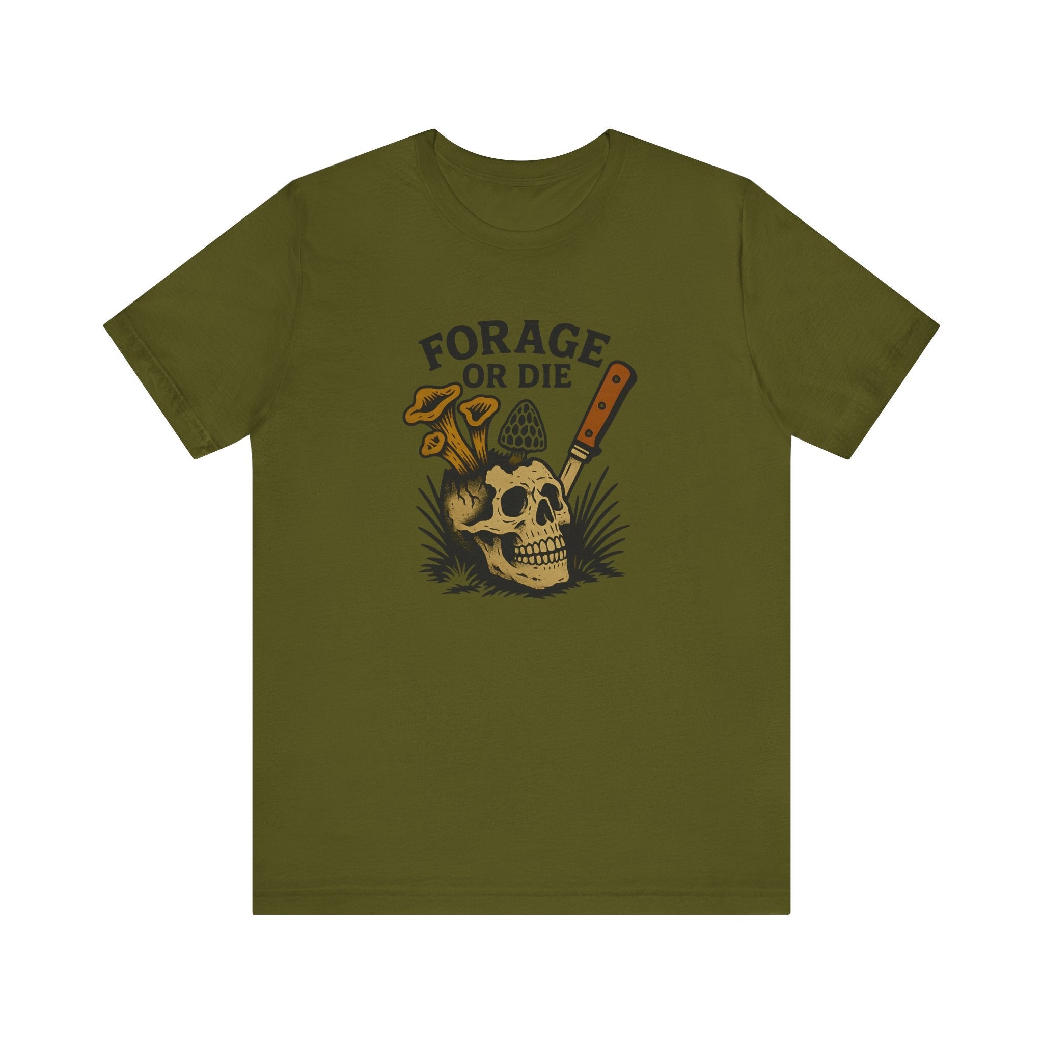 Forage or Die T-Shirt | Funny Foraging Shirt for Mushroom Hunters & Off-Trail Misfits