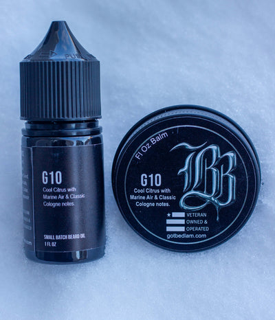 G10 Oil & Balm Kit — Matching Beard Care Set by Bedlam Beard Co.