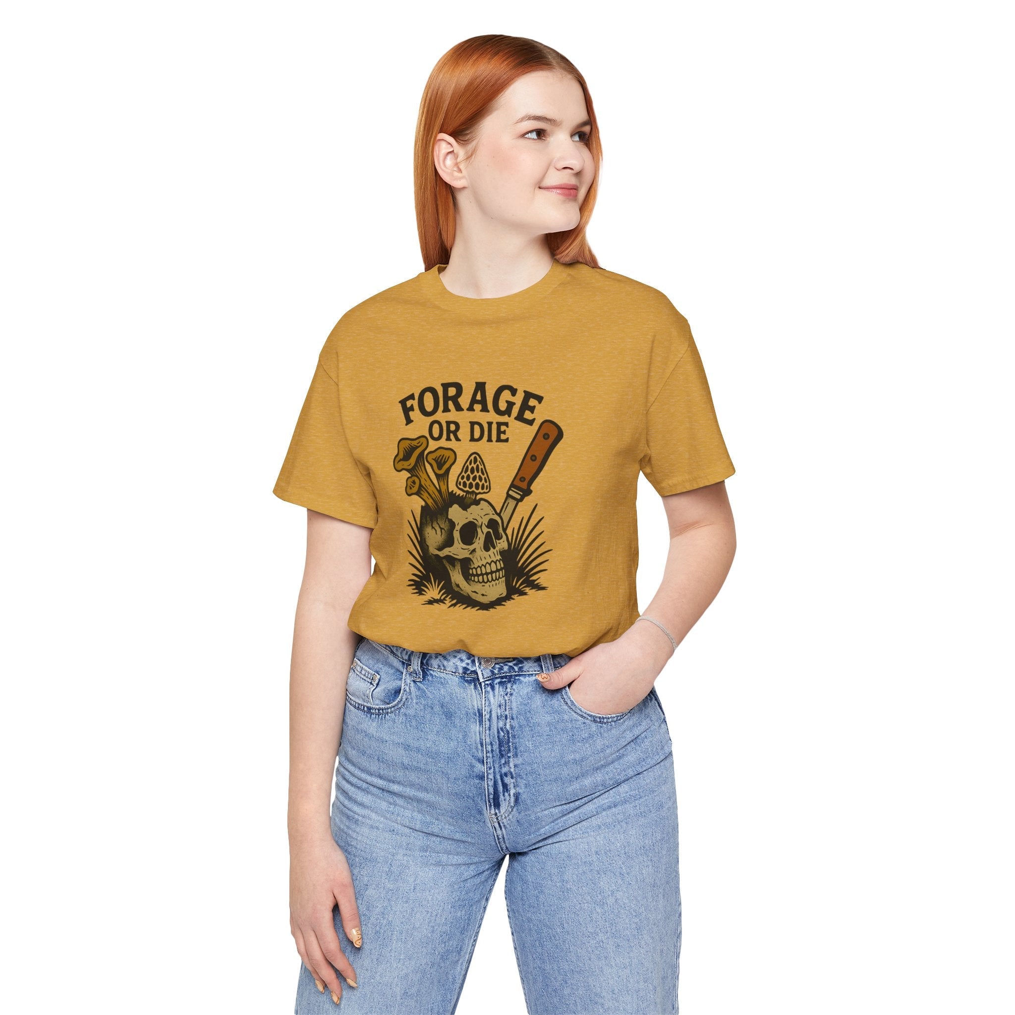 Forage or Die T-Shirt | Funny Foraging Shirt for Mushroom Hunters & Off-Trail Misfits