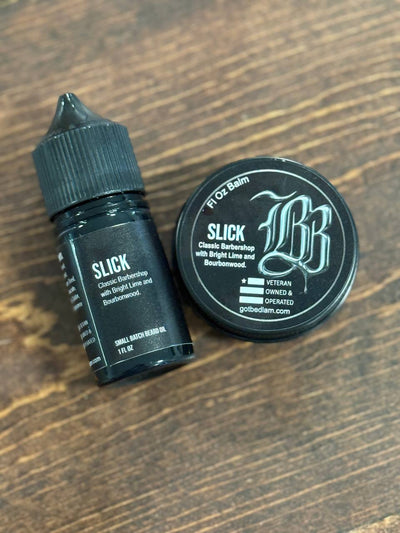 SLICK Oil & Balm Kit - barbershop bright lime