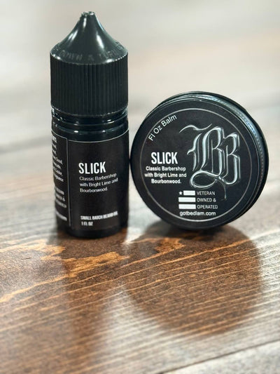 SLICK Oil & Balm Kit - barbershop bright lime