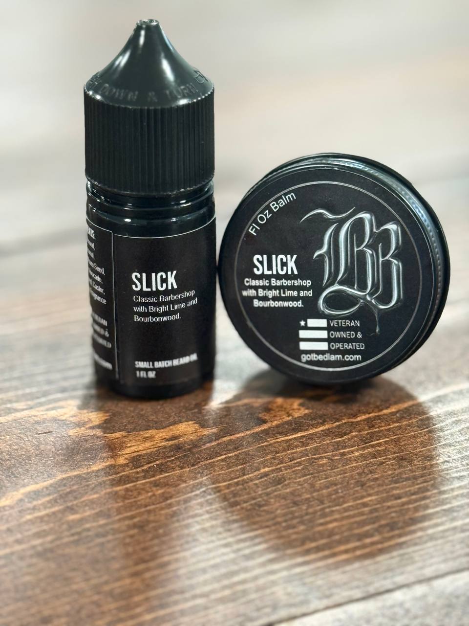 SLICK Oil & Balm Kit - barbershop bright lime