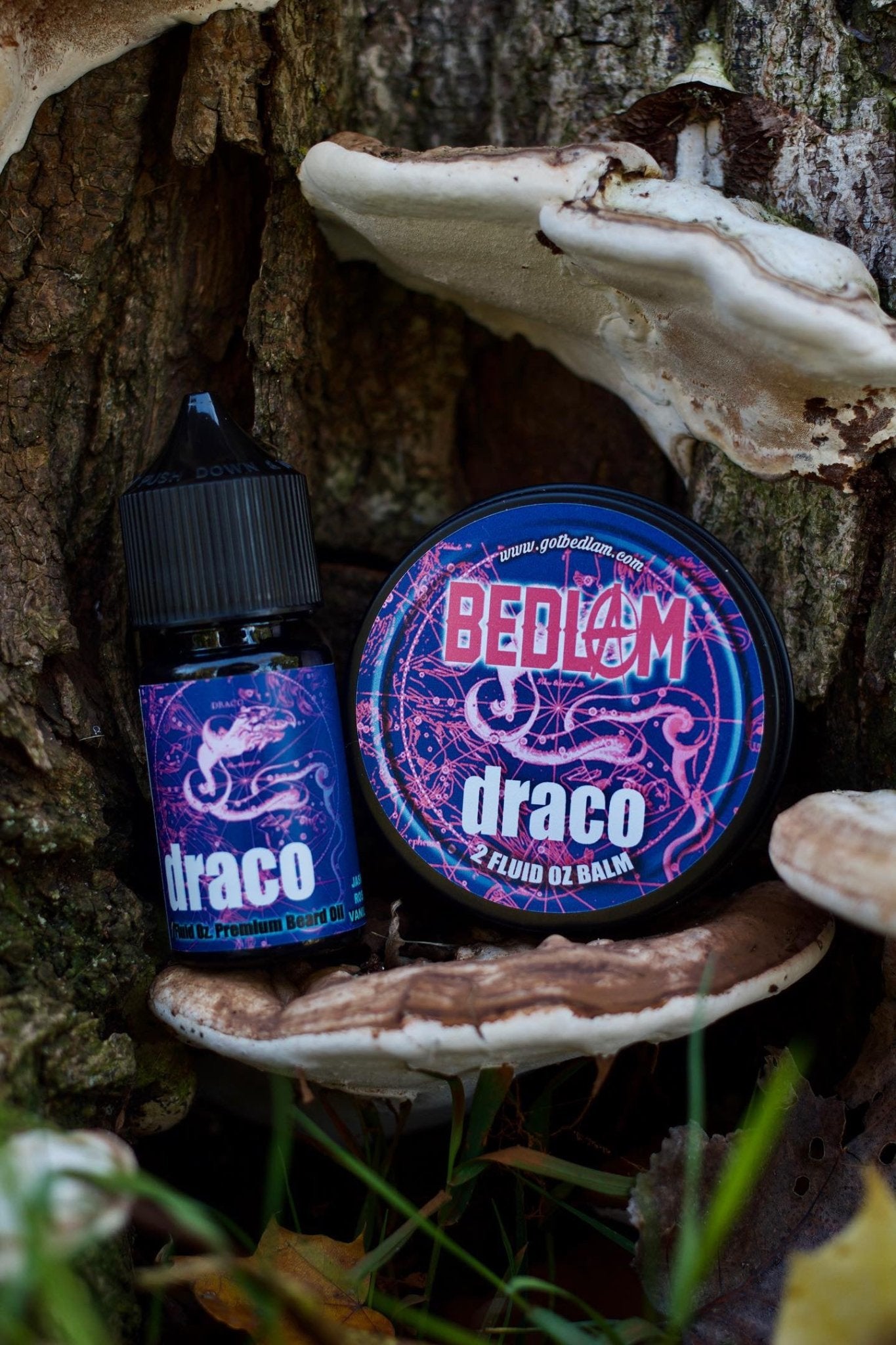 DRACO COMBO - Jasmine - Rose - Vanilla - Patchouli - Amber - Blood Orange - Bedlam Beard Company