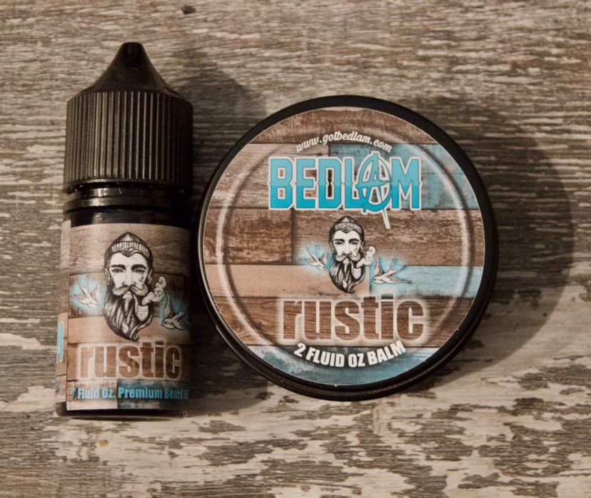 RUSTIC COMBO - Coffee-Tobacco (Flower) Rum-Vanilla-Black Cherry - Bedlam Beard Company